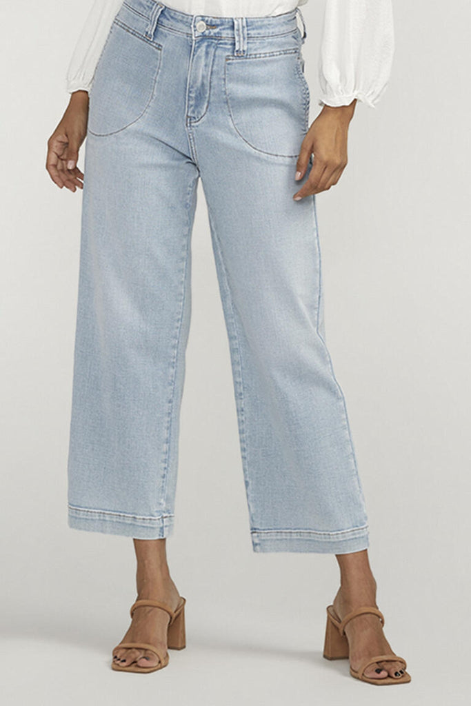 Sophia Wide Leg Crop - Surf Blue - Jag Jeans - The Wardrobe