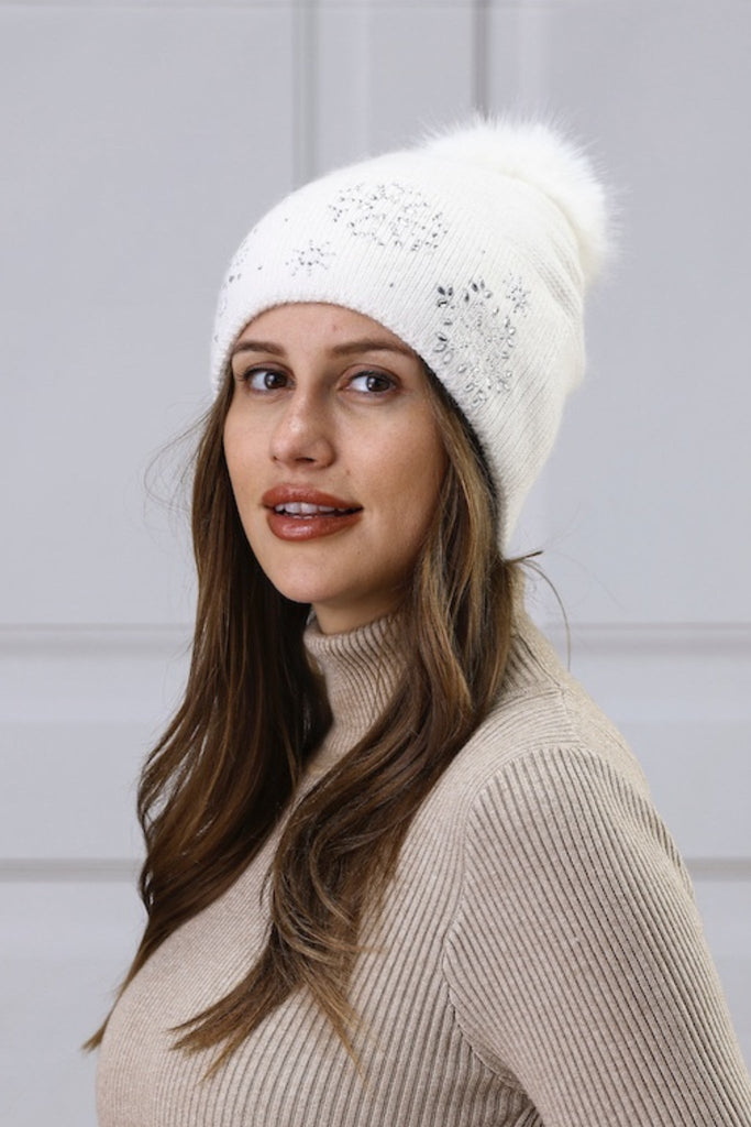 Sparkle Cashmere Toque - The Wardrobe - The Wardrobe