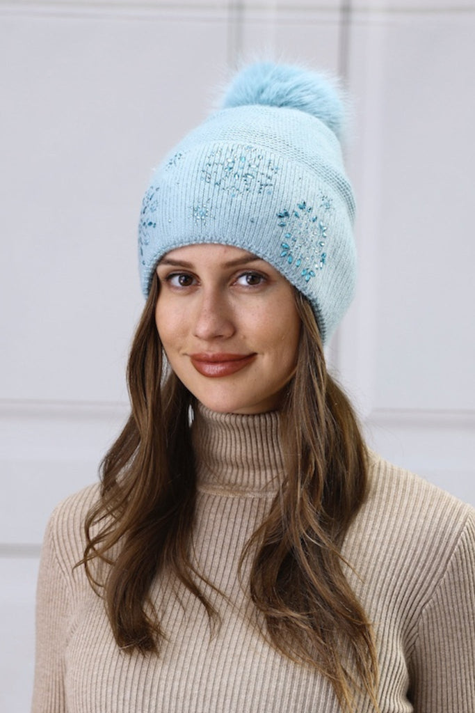 Sparkle Cashmere Toque - The Wardrobe - The Wardrobe