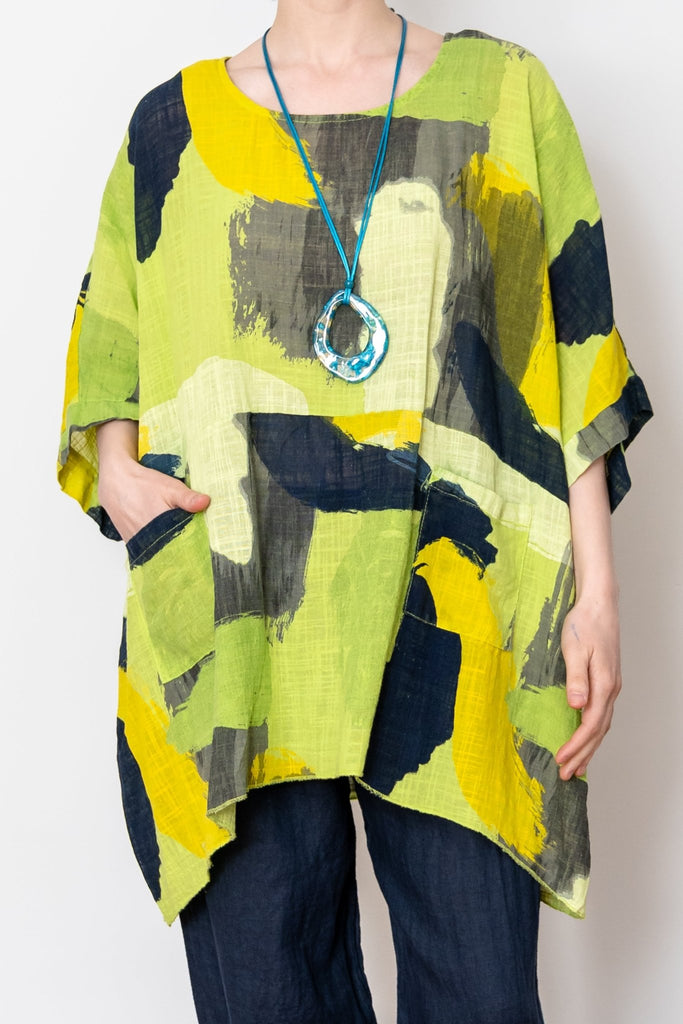Strata Poncho Top - Made in Italy - The Wardrobe