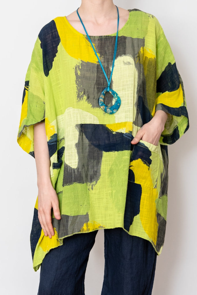 Strata Poncho Top - Made in Italy - The Wardrobe