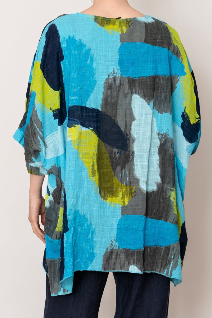 Strata Poncho Top - Made in Italy - The Wardrobe