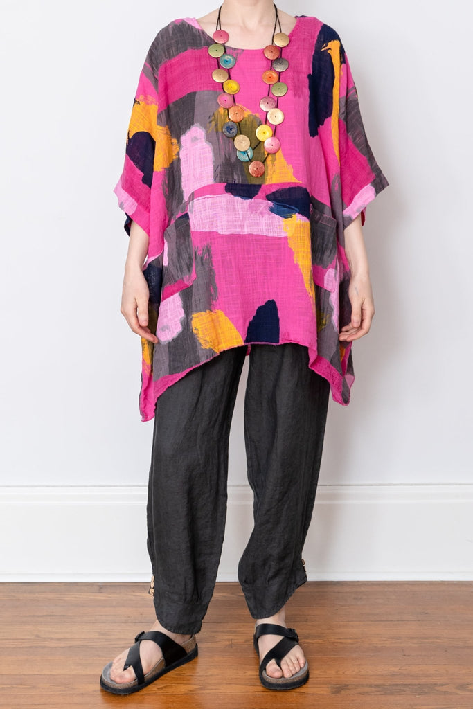 Strata Poncho Top - Made in Italy - The Wardrobe