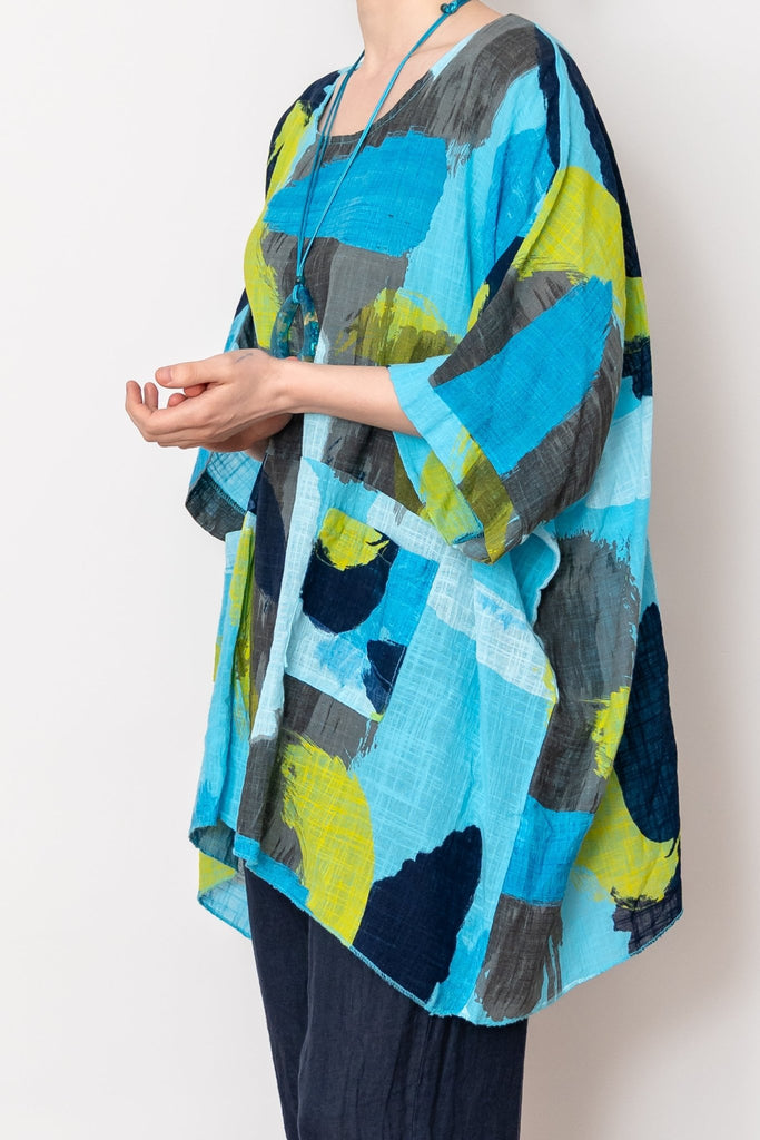 Strata Poncho Top - Made in Italy - The Wardrobe