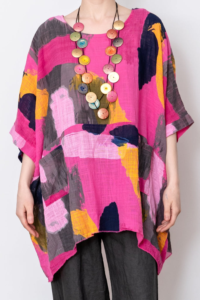 Strata Poncho Top - Made in Italy - The Wardrobe