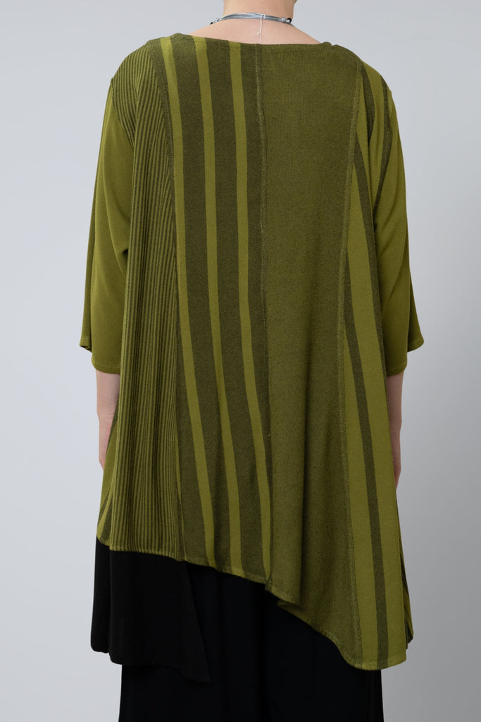 Stripe Tunic - Avocado - Dairi - The Wardrobe