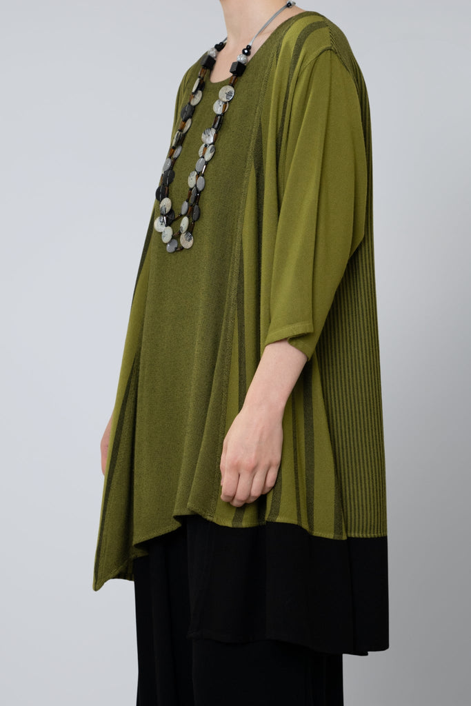 Stripe Tunic - Avocado - Dairi - The Wardrobe