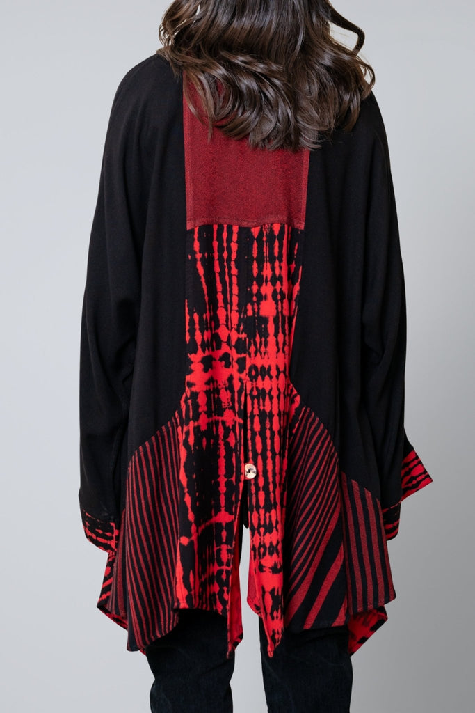 Swing Jacket - Red Bamboo Print - Dairi - The Wardrobe