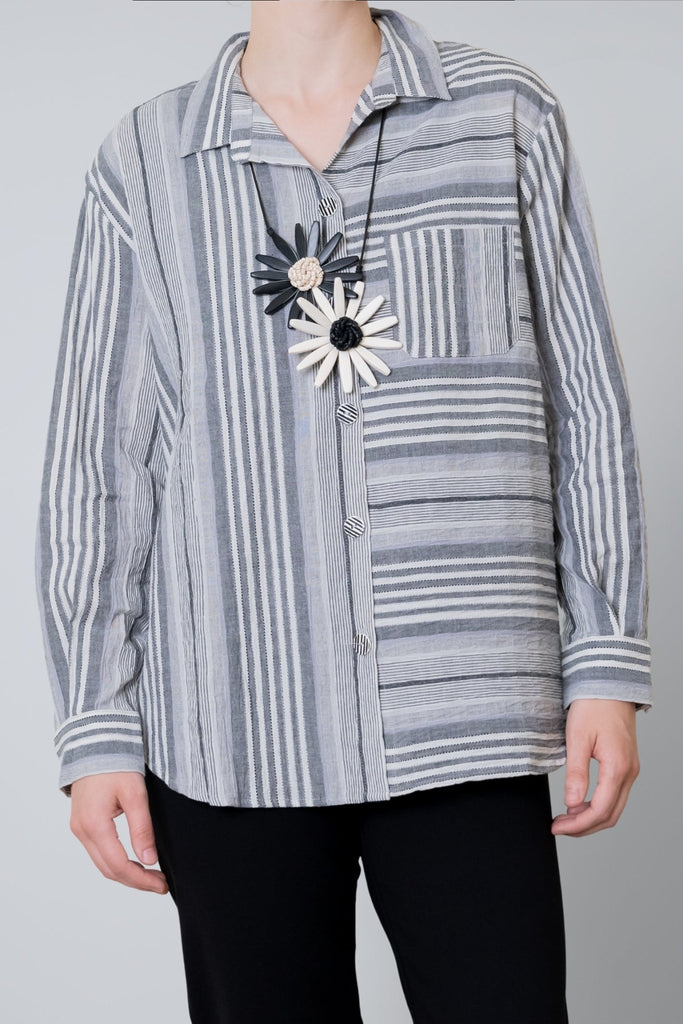 Sylvie Stripe Shirt - Habitat - The Wardrobe