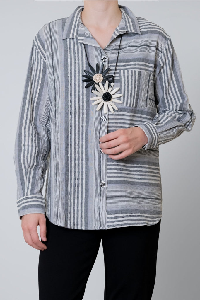 Sylvie Stripe Shirt - Habitat - The Wardrobe