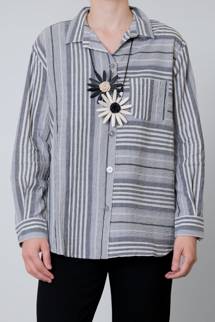 Sylvie Stripe Shirt - Habitat - The Wardrobe