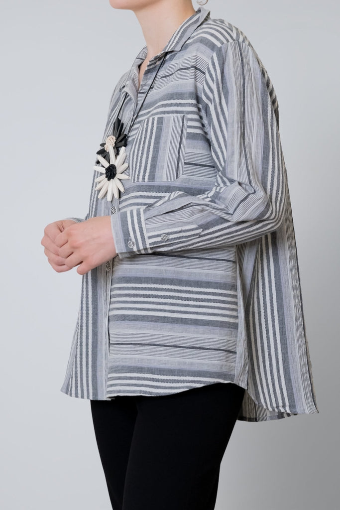 Sylvie Stripe Shirt - Habitat - The Wardrobe