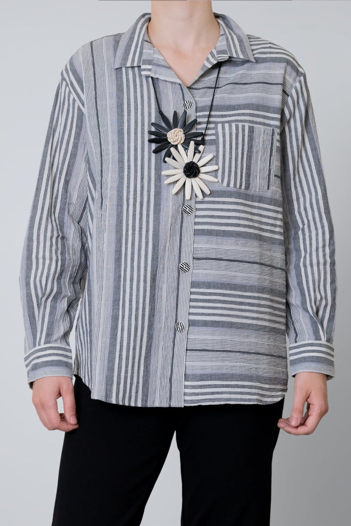 Sylvie Stripe Shirt - Habitat - The Wardrobe