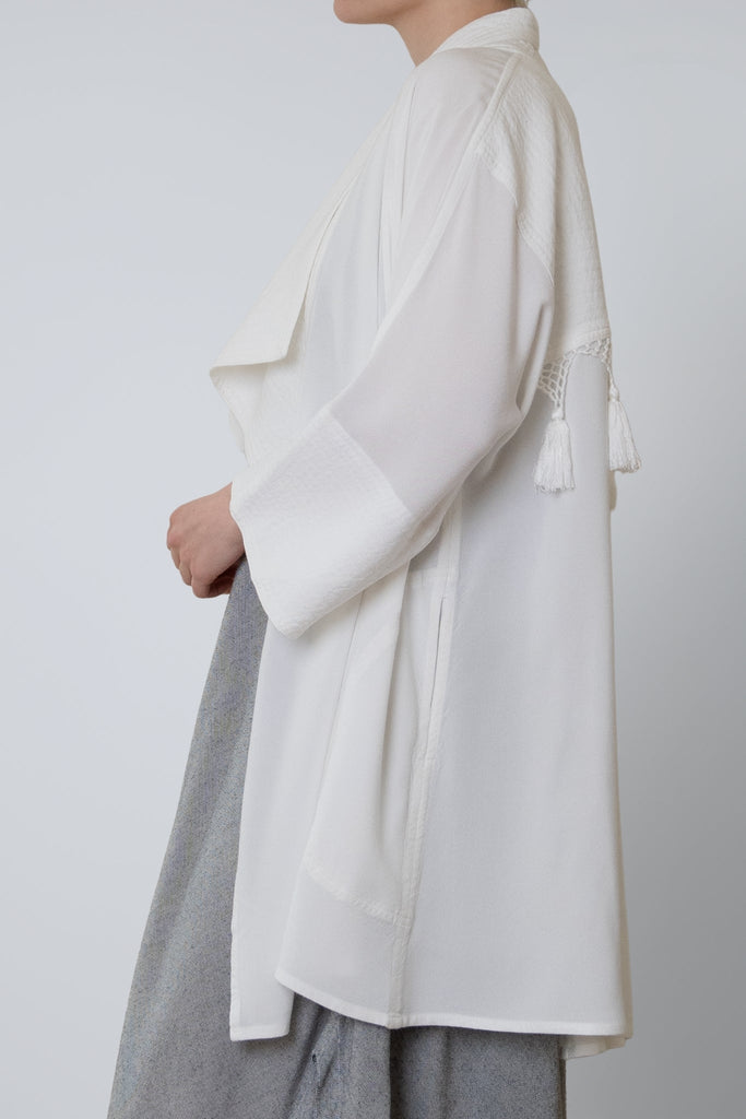 Tassel Jacket - White - Dairi - The Wardrobe