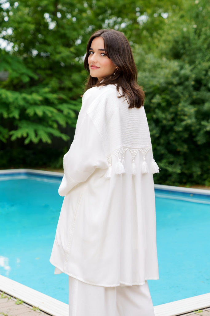 Tassel Jacket - White - Dairi - The Wardrobe