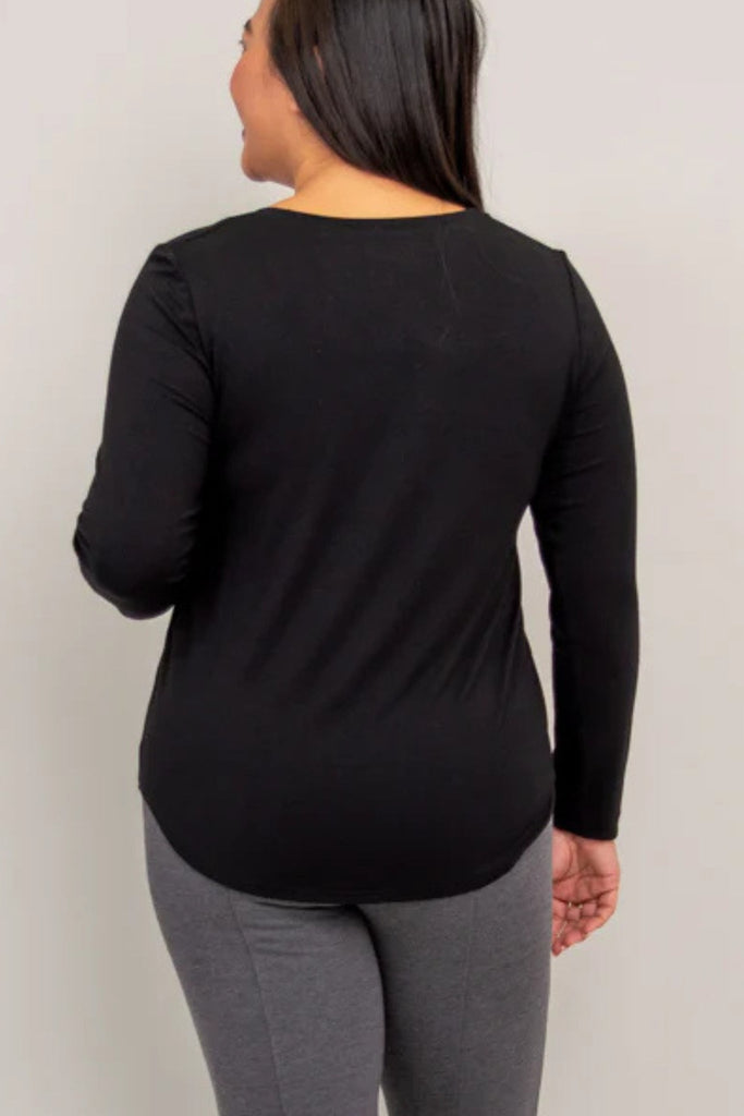 Tessa Long Sleeve Tee - Blue Sky - The Wardrobe