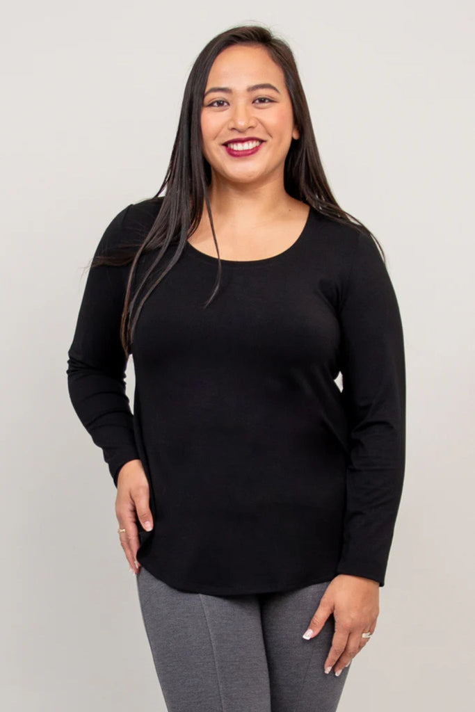 Tessa Long Sleeve Tee - Blue Sky - The Wardrobe