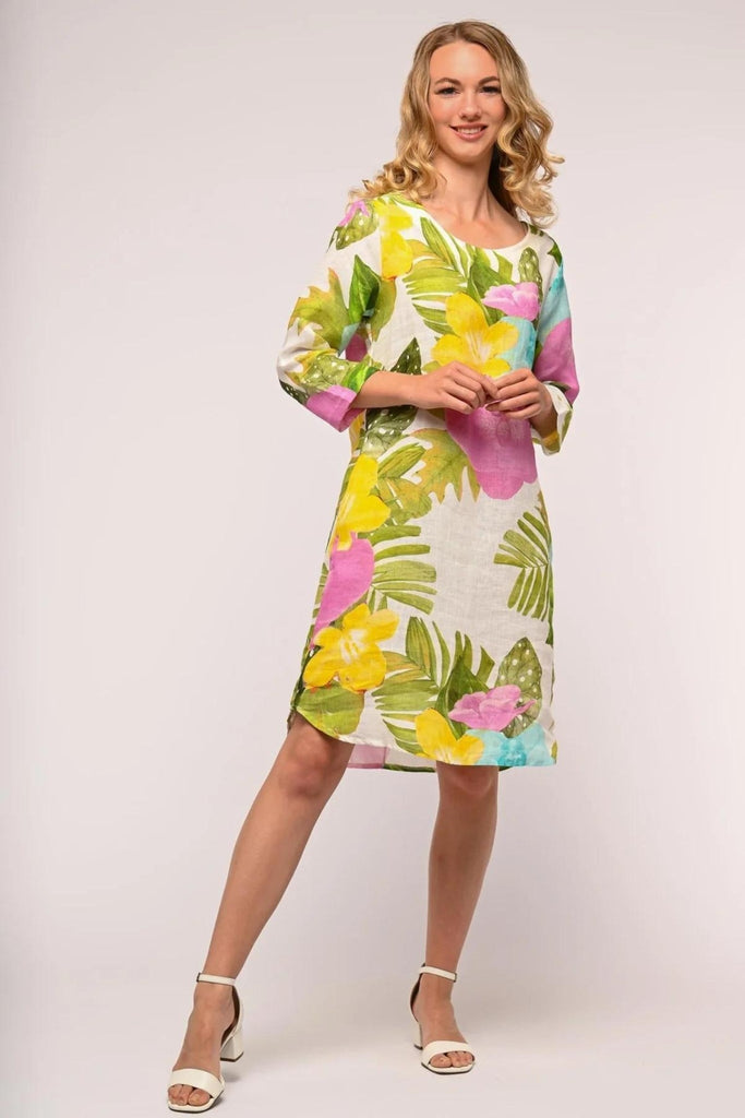 Tropical Linen Dress - Linen Luv - The Wardrobe