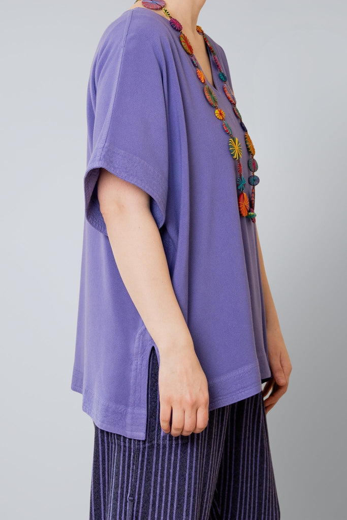 V-Neck Top - Lapis - Dairi - The Wardrobe