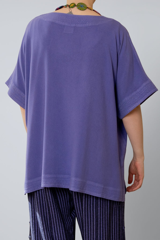 V-Neck Top - Lapis - Dairi - The Wardrobe