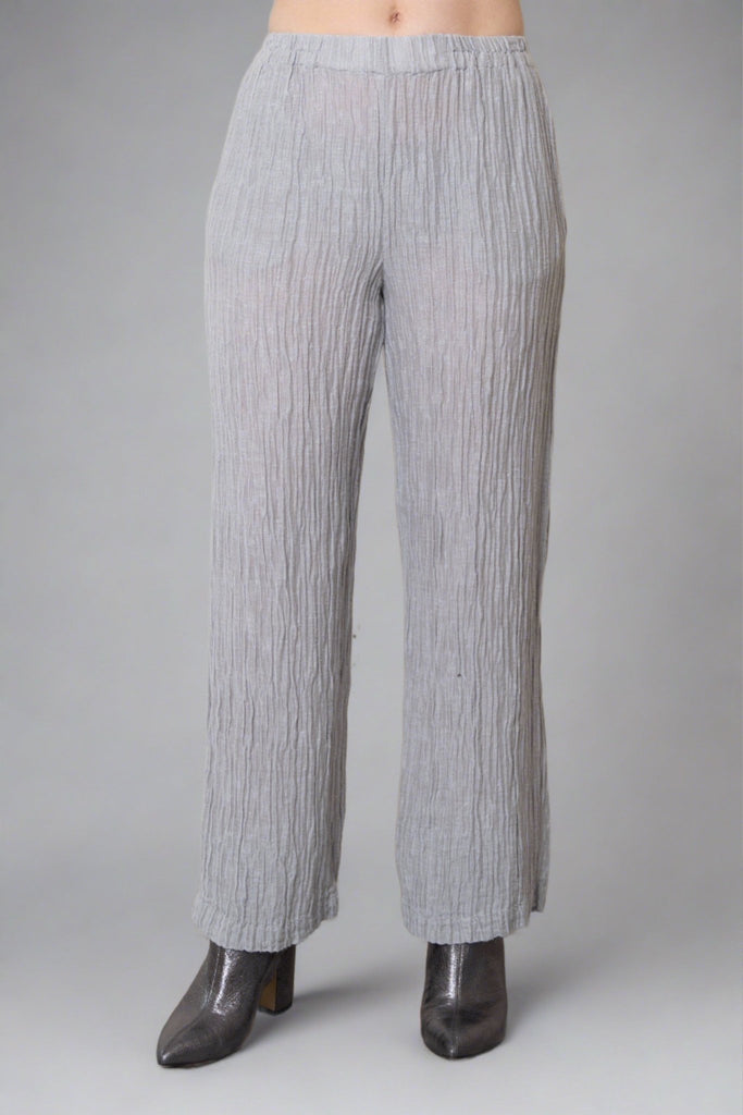 Zara Silk/Linen Pant - Grizas - The Wardrobe