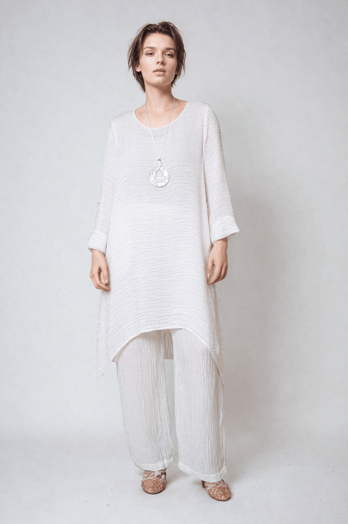 Zara Silk/Linen Tunic - Grizas - The Wardrobe