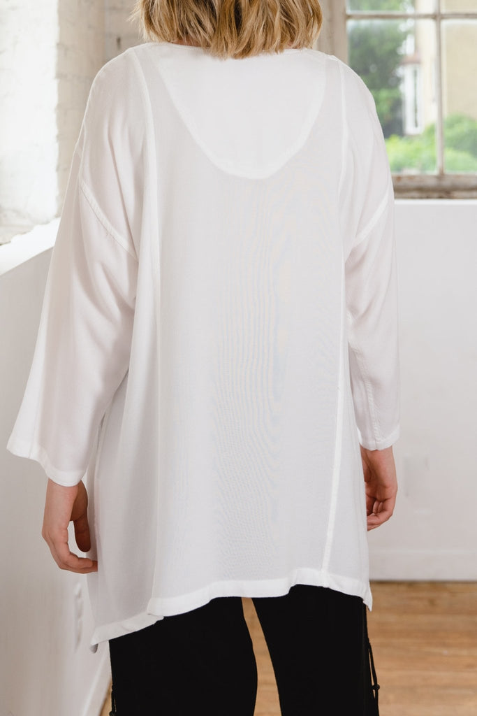3/4 Sleeve Top - White - Dairi - The Wardrobe