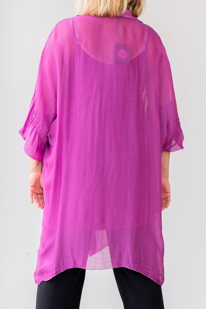 Alessandra Sheer Top - Made in Italy - The Wardrobe