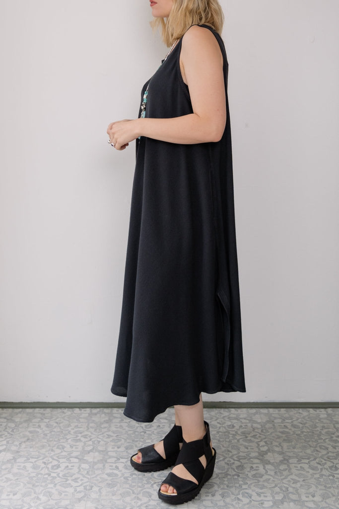 Bias Cut Dress - Charcoal - Dairi - The Wardrobe