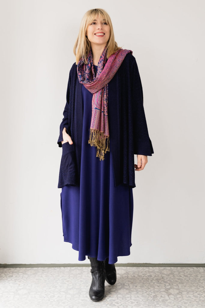 Bias Cut Dress - Deep Purple - Dairi - The Wardrobe