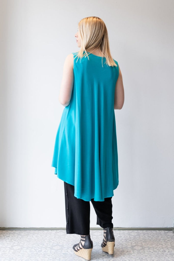 Bias Cut Dress - Turquoise - Dairi - The Wardrobe
