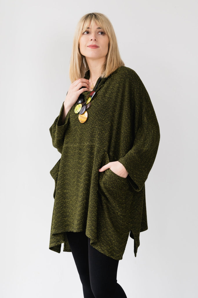 Bouclé Cowl Top - Avocado - Dairi - The Wardrobe