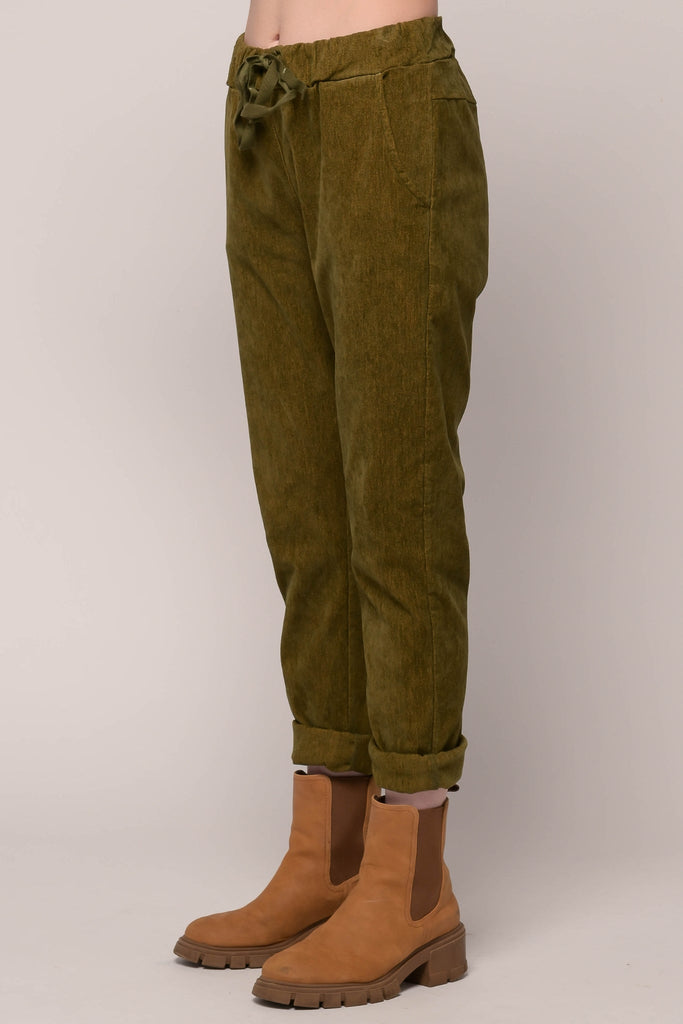 Cali Cord Pant - Ekru by Linen Luv - The Wardrobe