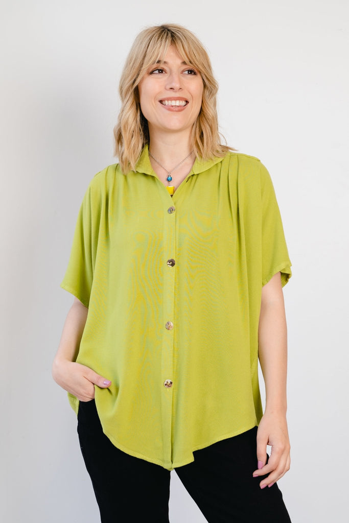 Camp Shirt - Lime - Dairi - The Wardrobe