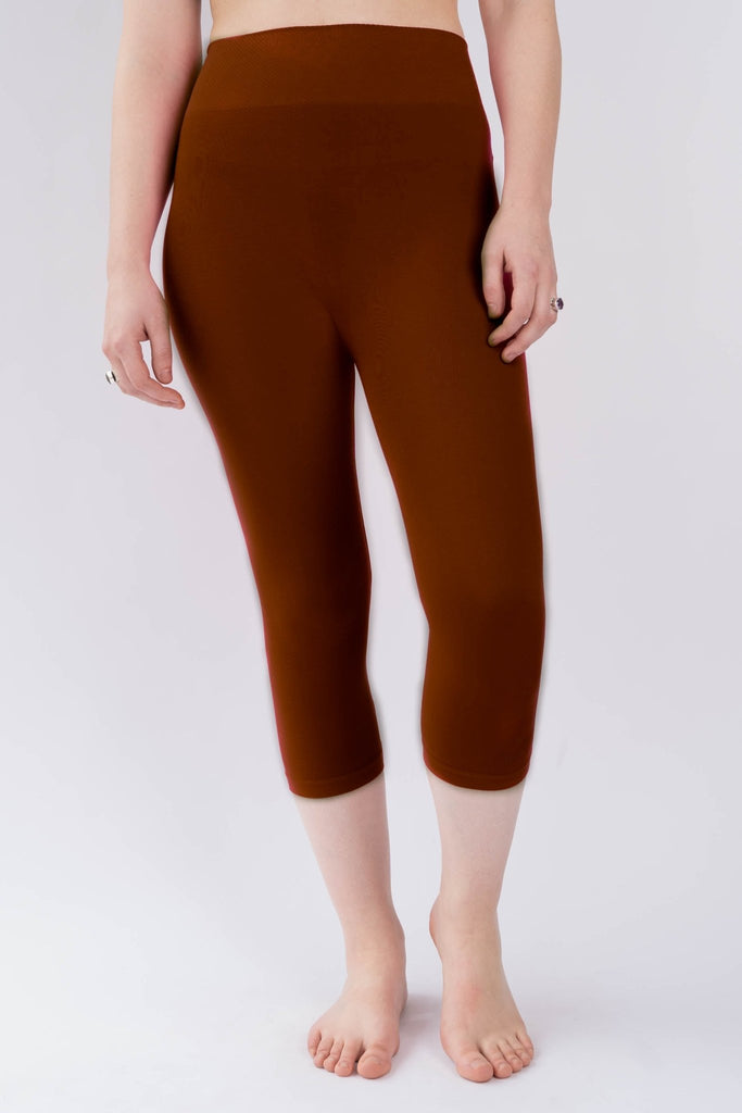 Capri Bamboo Legging - Orange Fashion - The Wardrobe