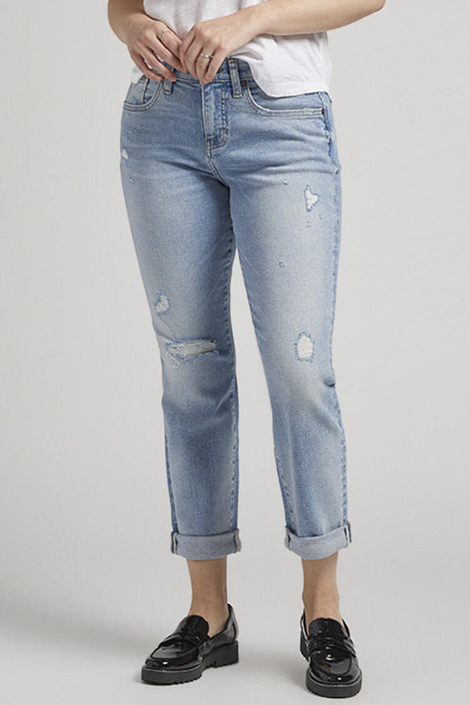 Carter Girlfriend Jeans - Calm Blue - Jag Jeans - The Wardrobe