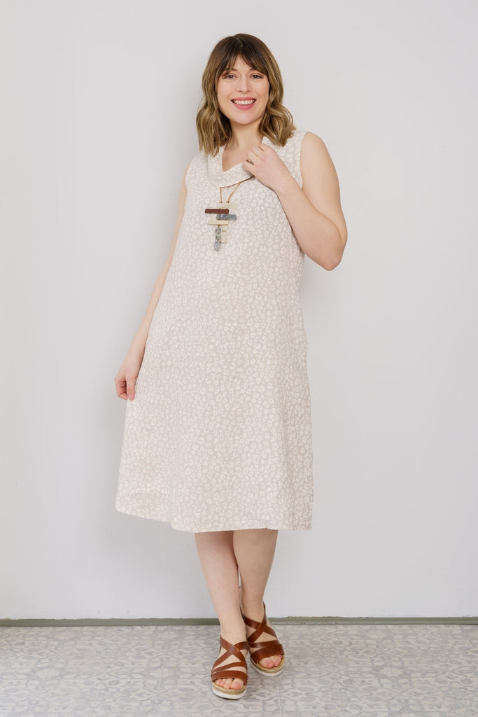 Chiara Linen Midi Dress - Linen Luv - The Wardrobe