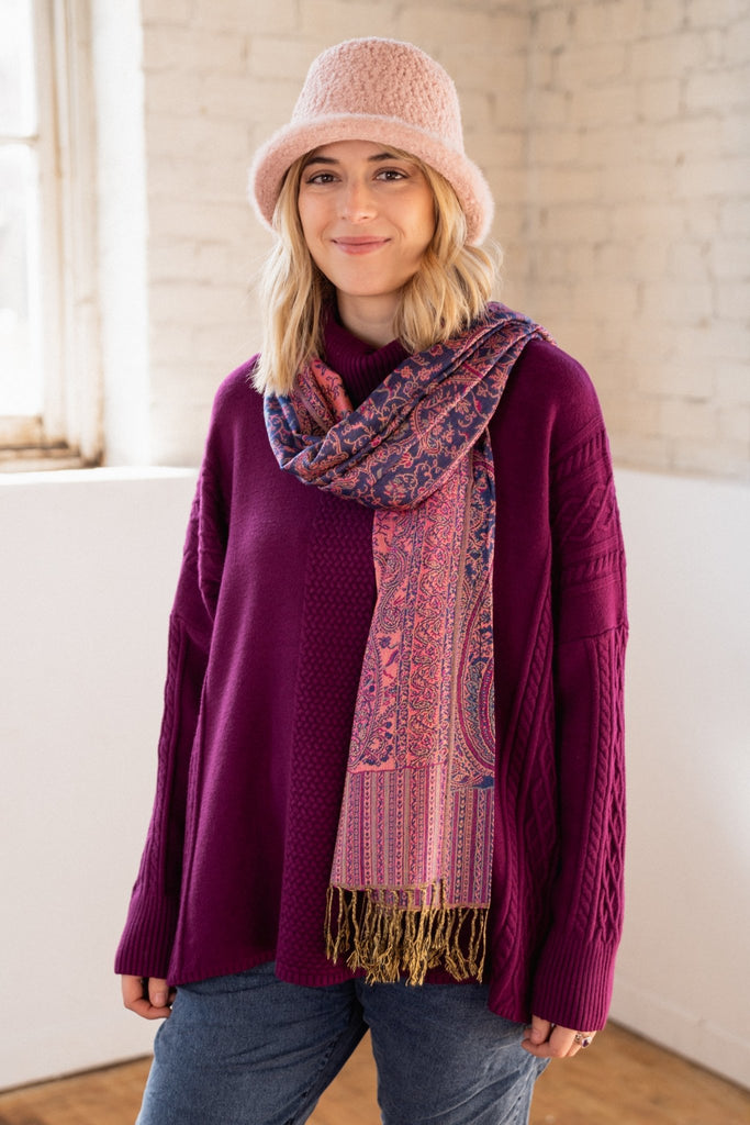 Chloe Cable Knit Sweater - Orange Fashion - The Wardrobe