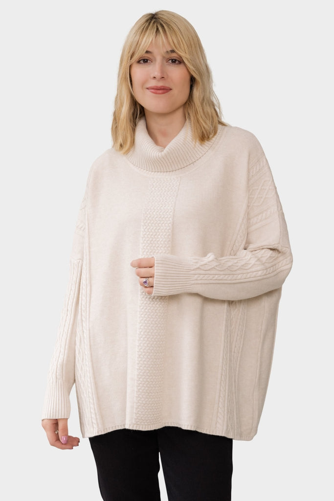 Chloe Cable Knit Sweater - Orange Fashion - The Wardrobe