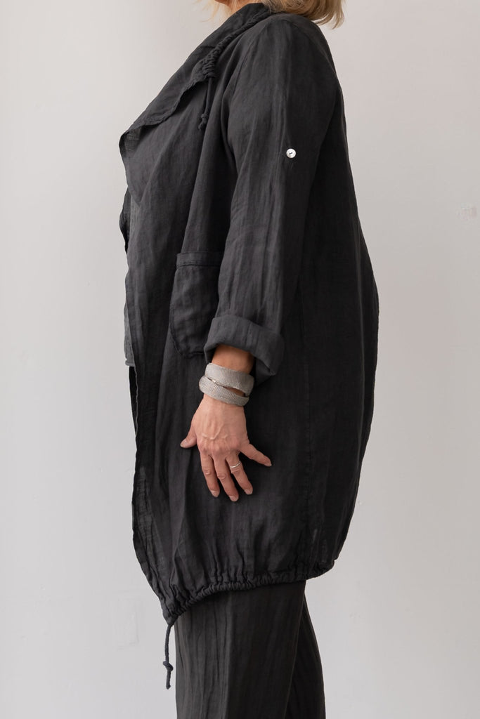 Clara Linen Cardigan - M Made in Italy - The Wardrobe