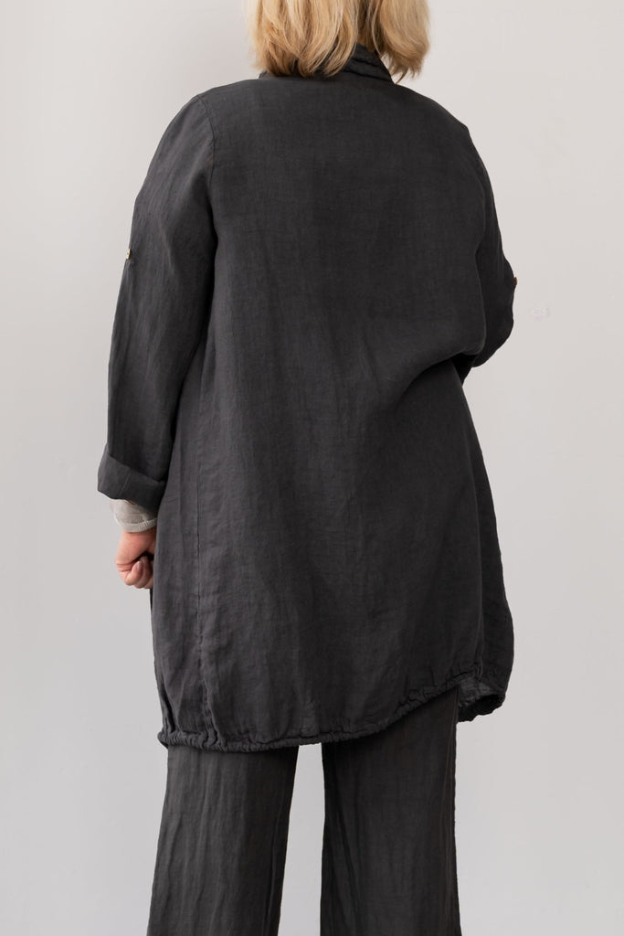 Clara Linen Cardigan - M Made in Italy - The Wardrobe