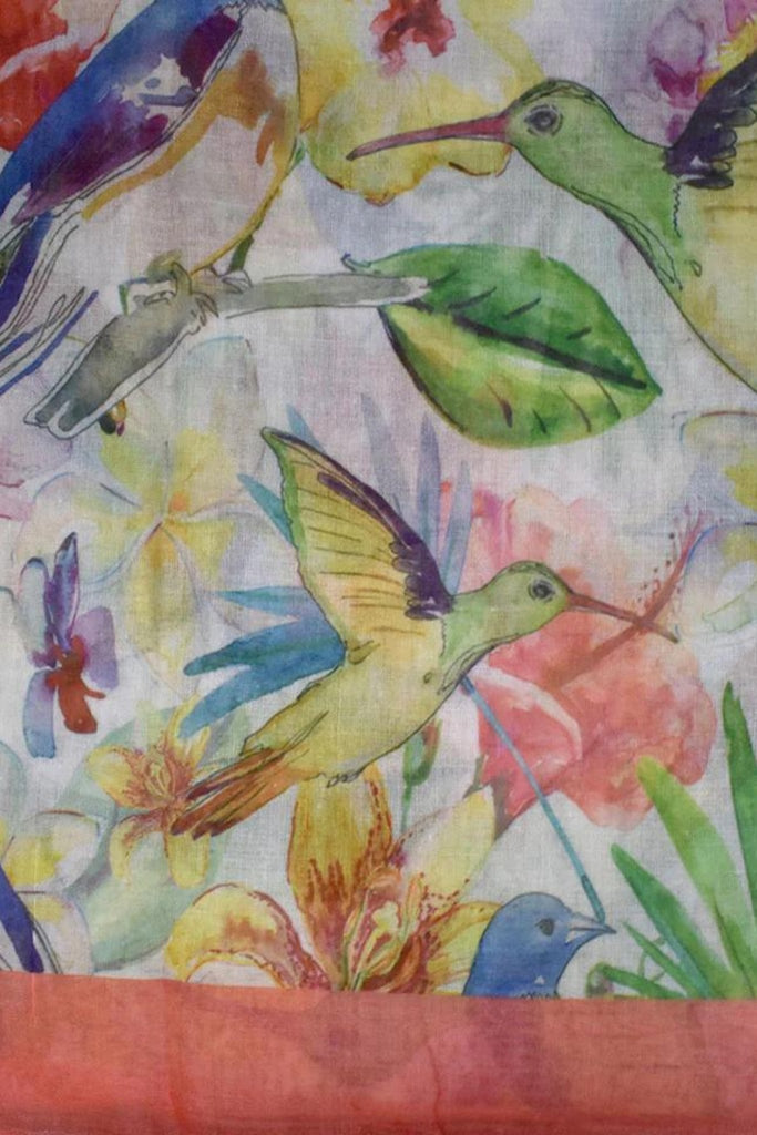 Colourful Hummingbird Scarf - The Wardrobe - The Wardrobe
