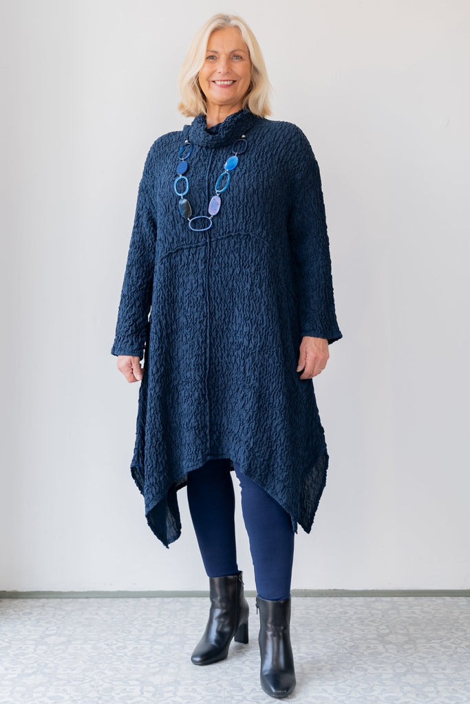 Crinkle Cowl Dress - Grizas - The Wardrobe