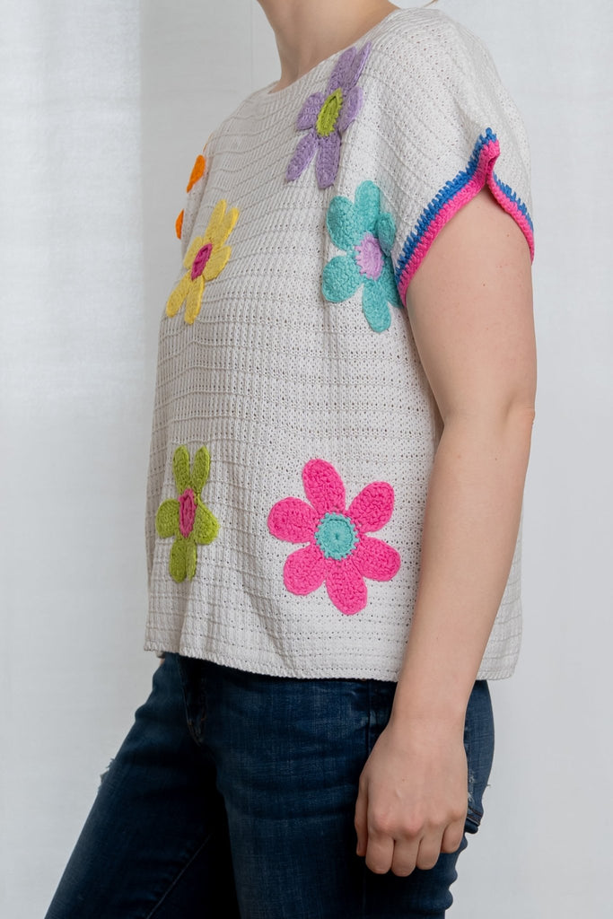 Crochet Flower Top - The Wardrobe - The Wardrobe