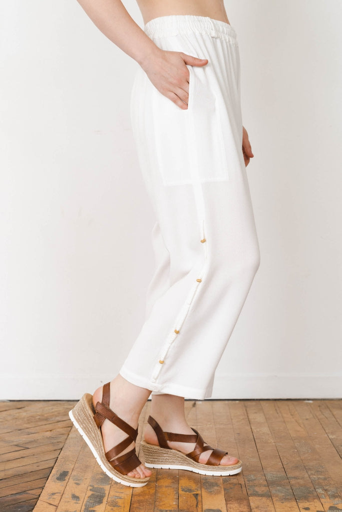 Crop Pant - White - Dairi - The Wardrobe