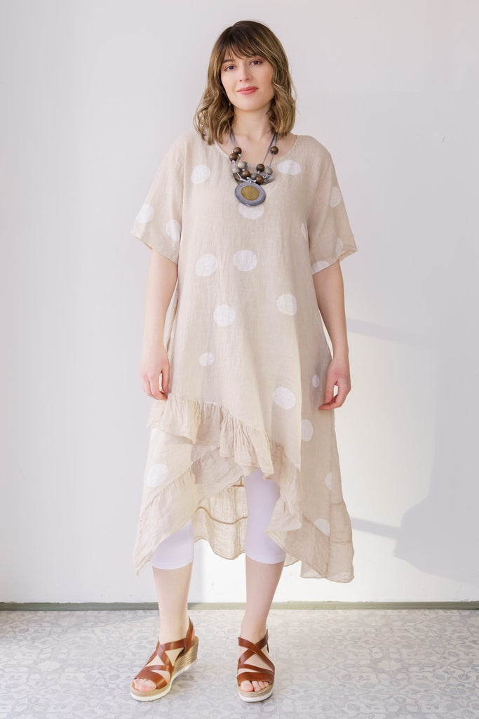 Dottie Linen Dress (One-Size) - Fashion Sense - The Wardrobe