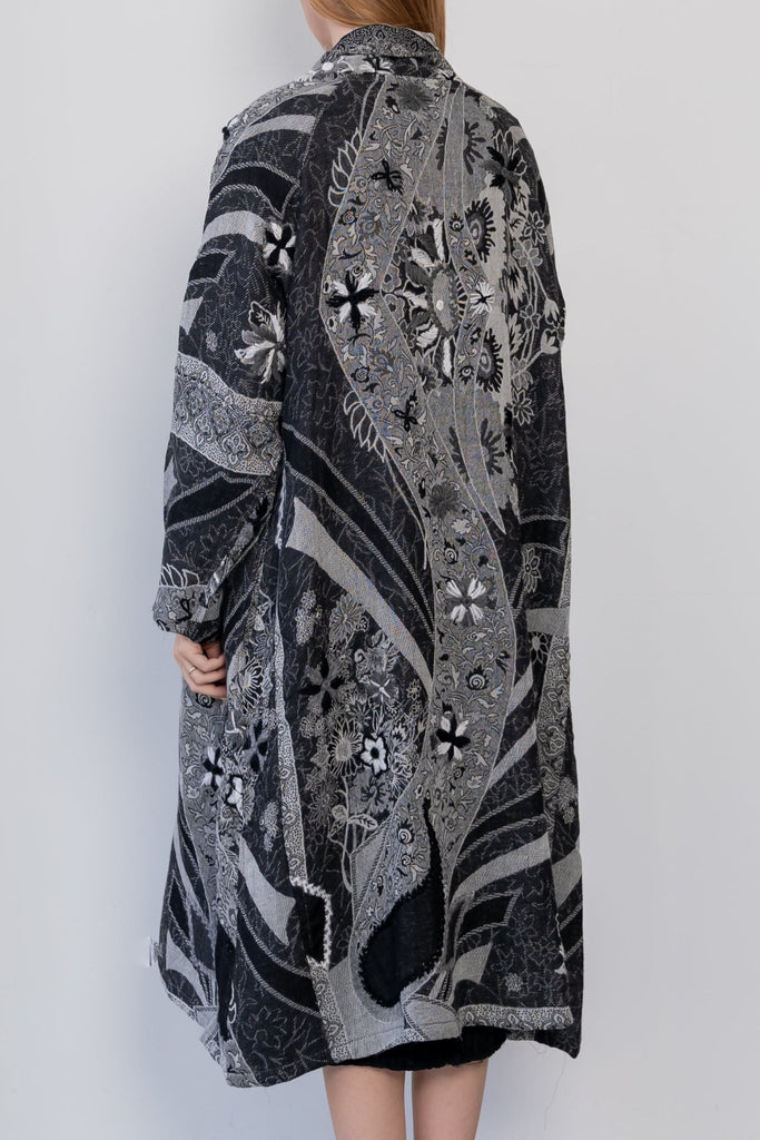 Embroidered Wool Duster - Nova - BaBa Imports - The Wardrobe