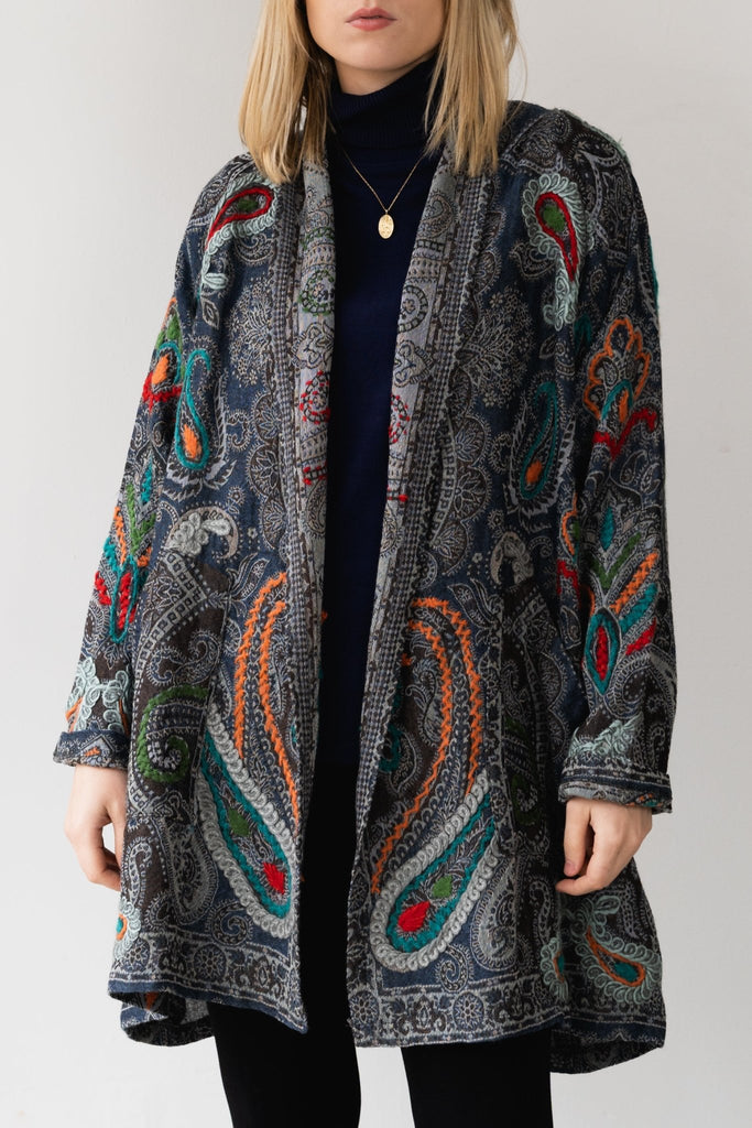 Embroidered Wool Jacket - Jamie - BaBa Imports - The Wardrobe
