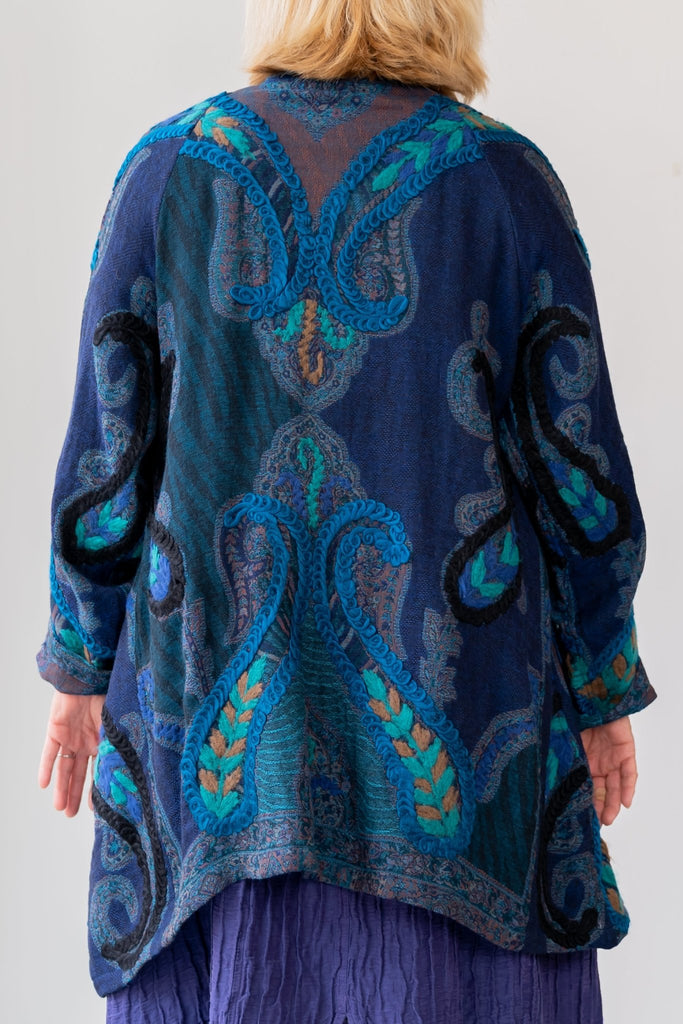 Embroidered Wool Jacket - Suri - BaBa Imports - The Wardrobe