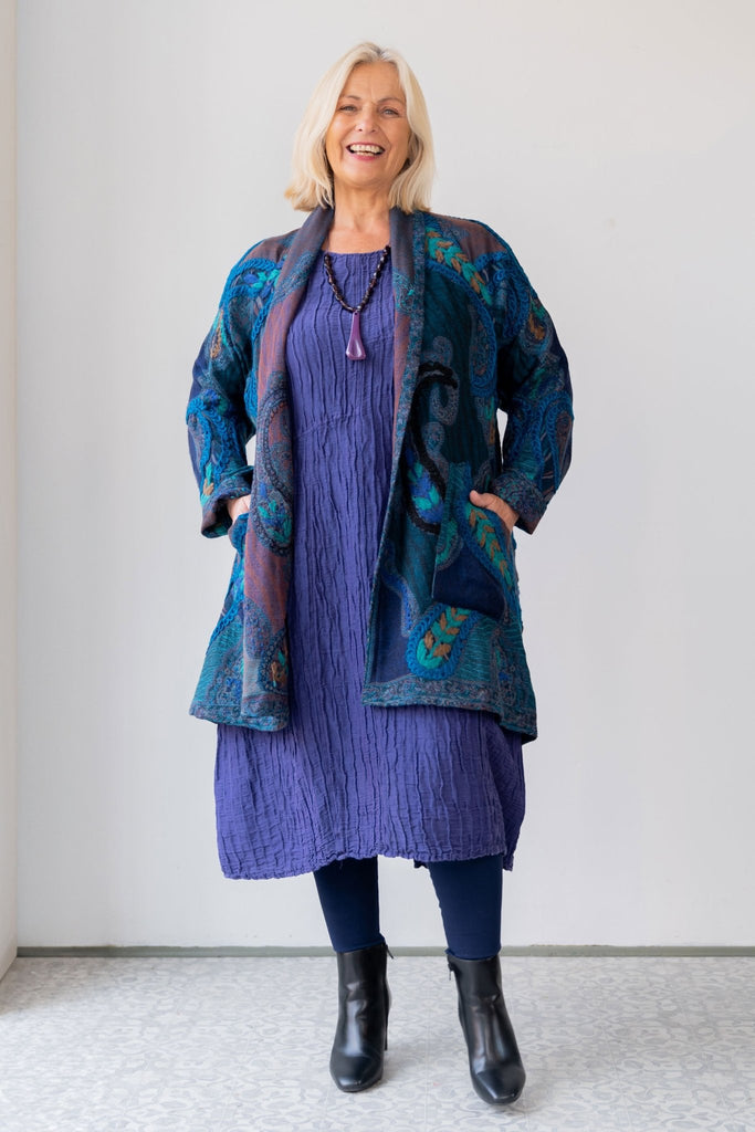 Embroidered Wool Jacket - Suri - BaBa Imports - The Wardrobe